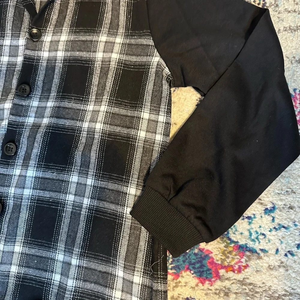 Boy’s Plaid Button Up Jacket